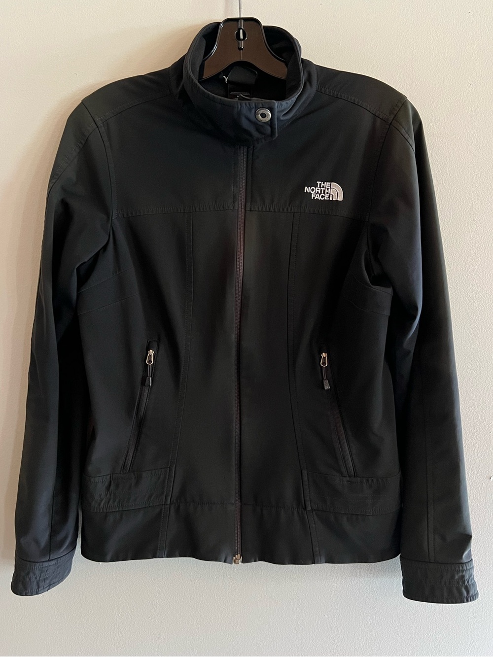 The North Face Women’s Black Full Zip Softshell Jacket Medium Outdoor Hiking